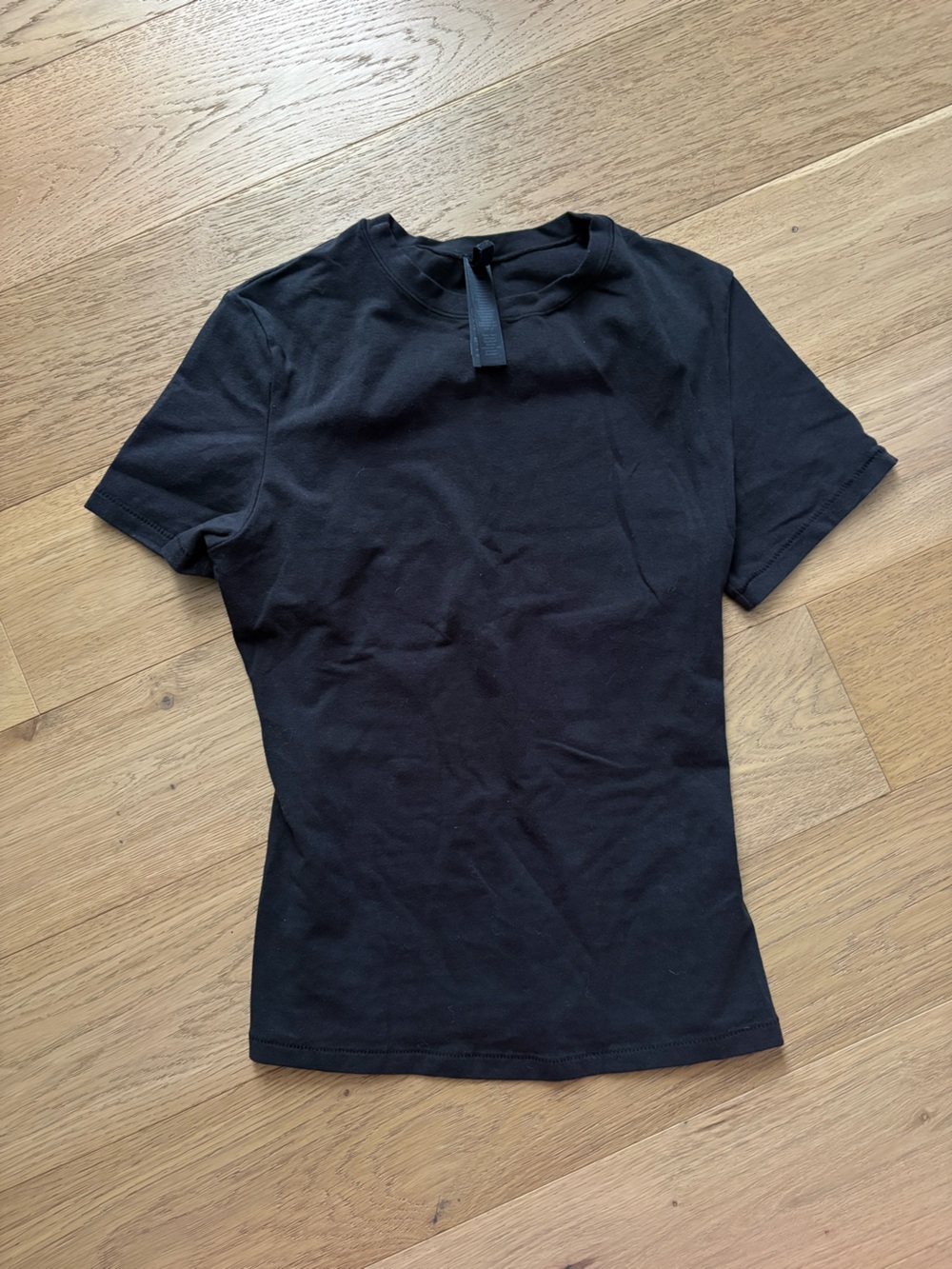 Skims Cotton Black T-Shirt - Size Small - Never Worn